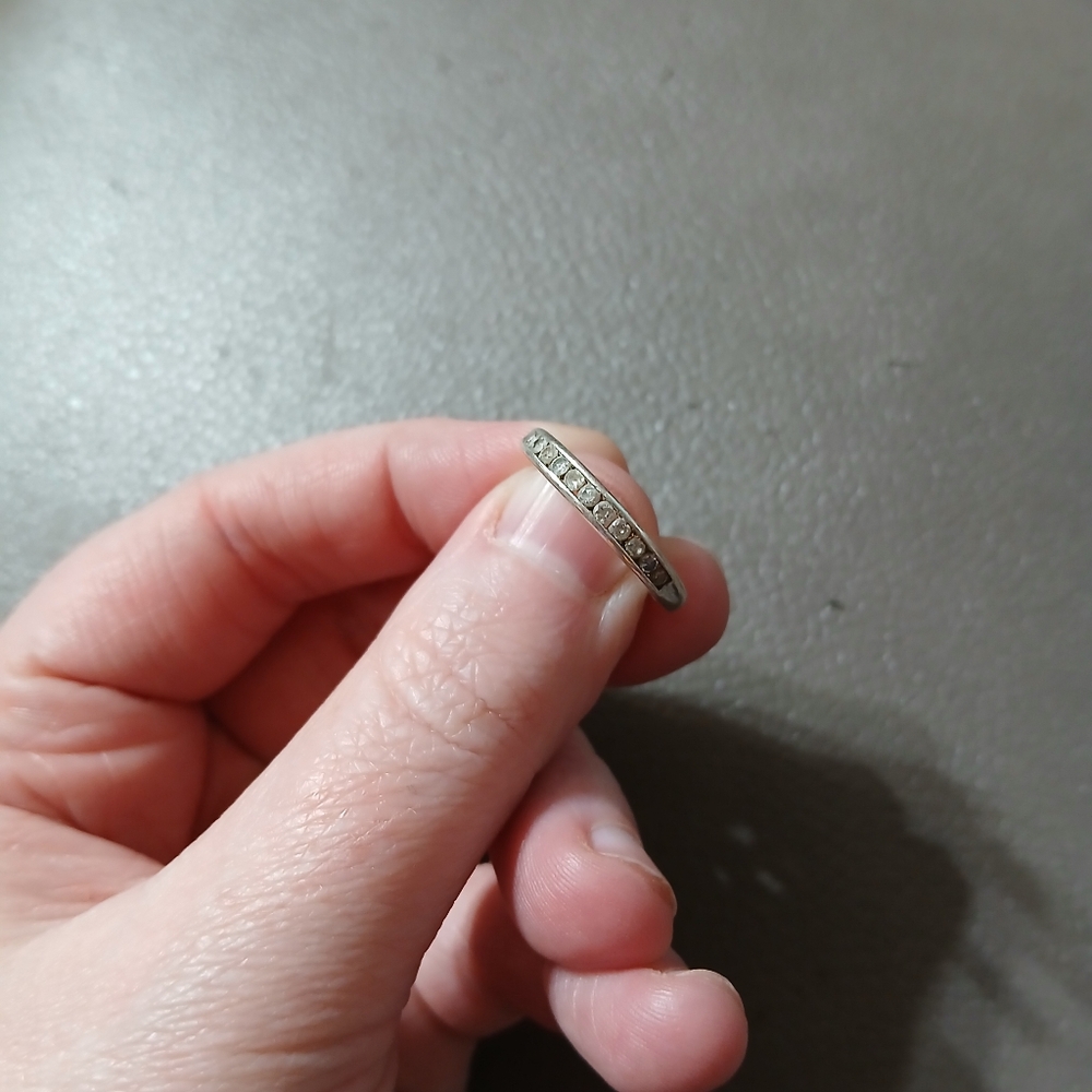 Sterling Silver Wedding Ring Set - image 2